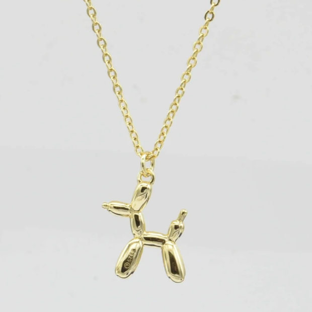 Balloon Dog Necklace Plata 925