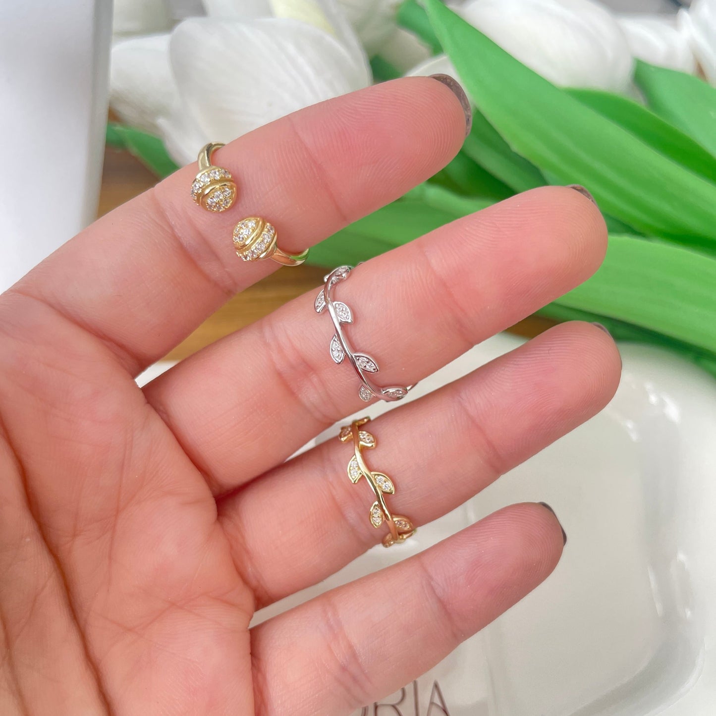 Leaf Ring Plata 925