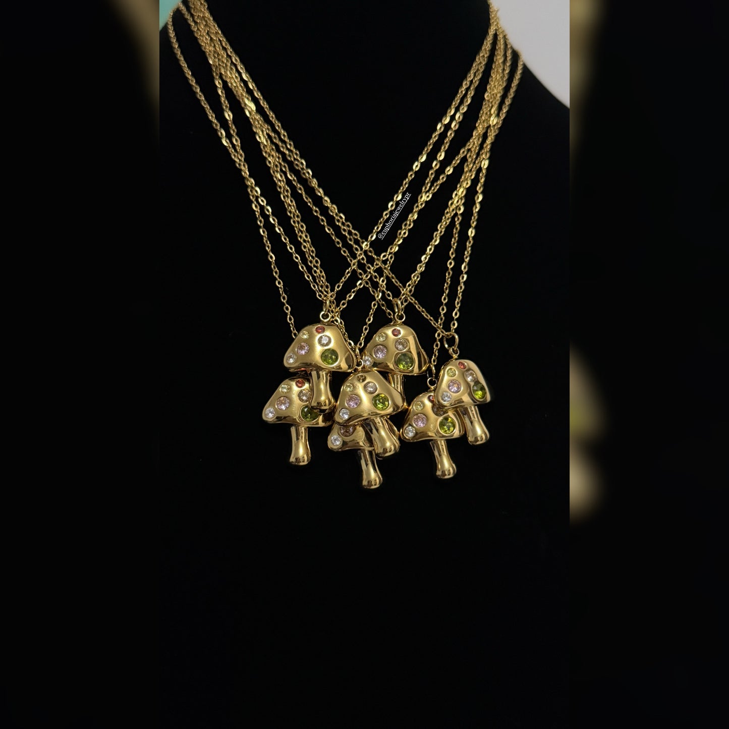 Mini Cute Mushroom Necklace