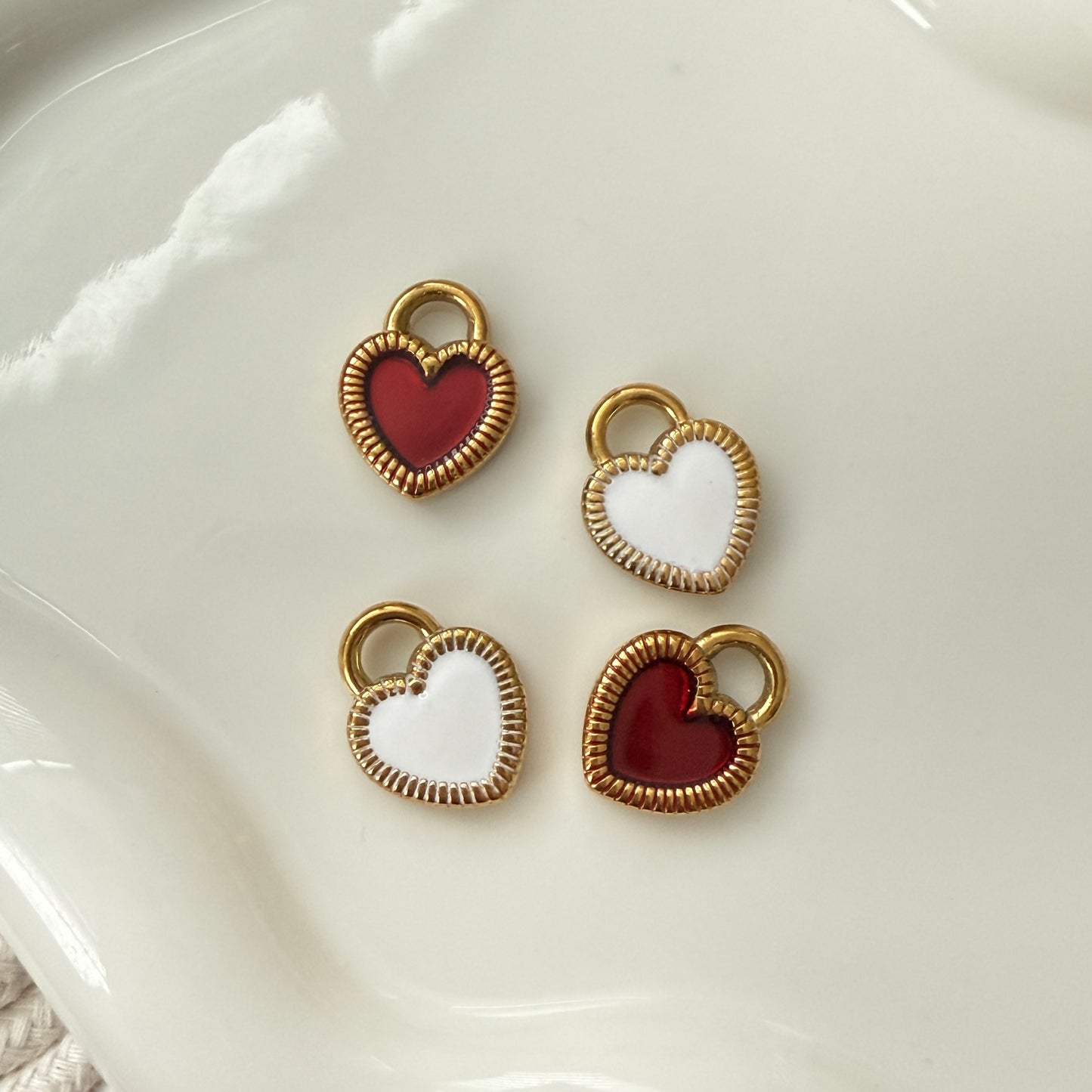 Double Heart Charm - "Charm your Euphoria"
