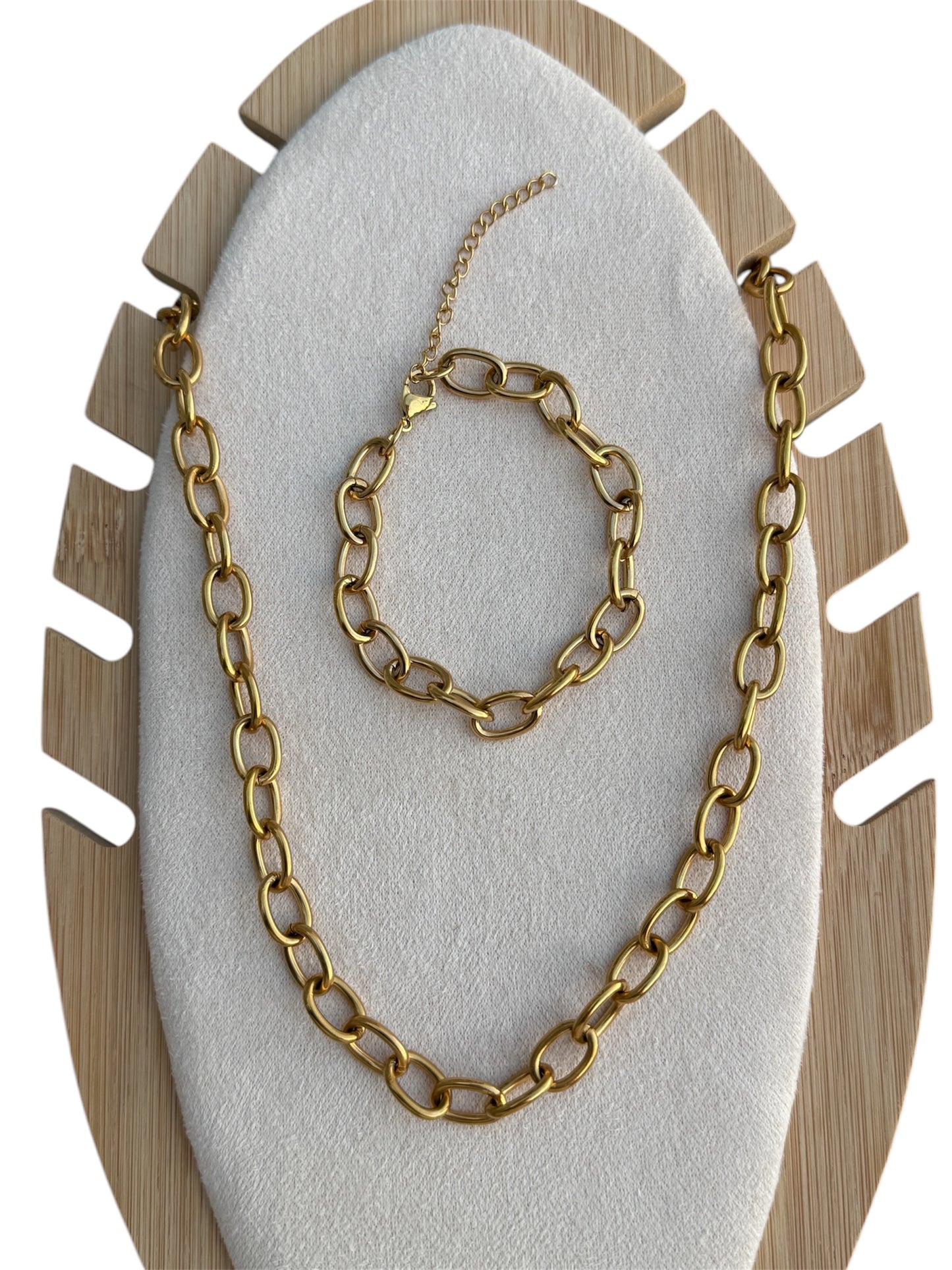 Chunky Necklace/Bracelet Set