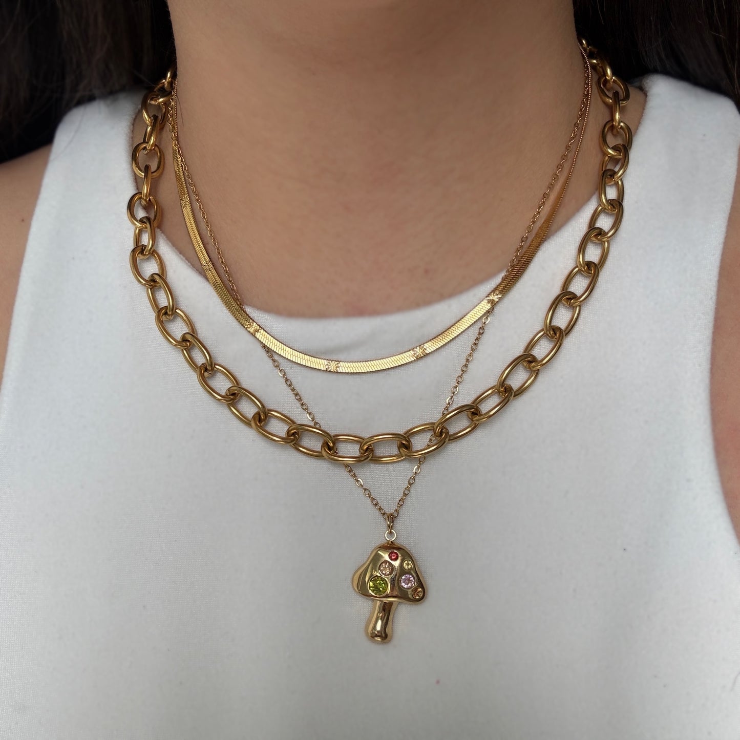 Chunky Necklace/Bracelet Set