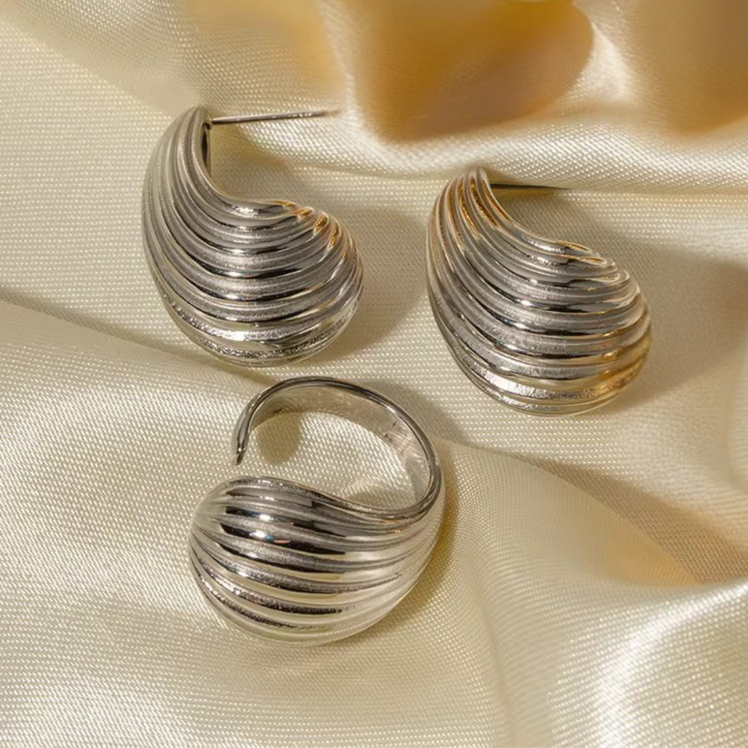 Miranda Shell - Earrings/Ring Set