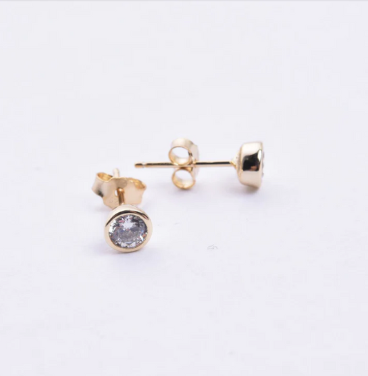 Small Diamond Earrings Plata 925